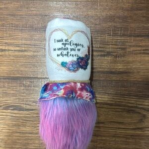 Quirky Plush Toy with Quote